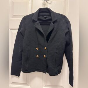 Saint + Sofia Black Textured Women's Blazer Jacket